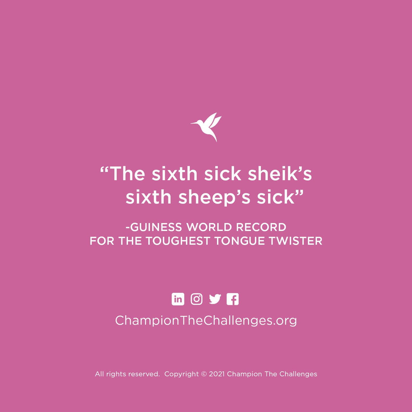 Twelve Tongue Twisters