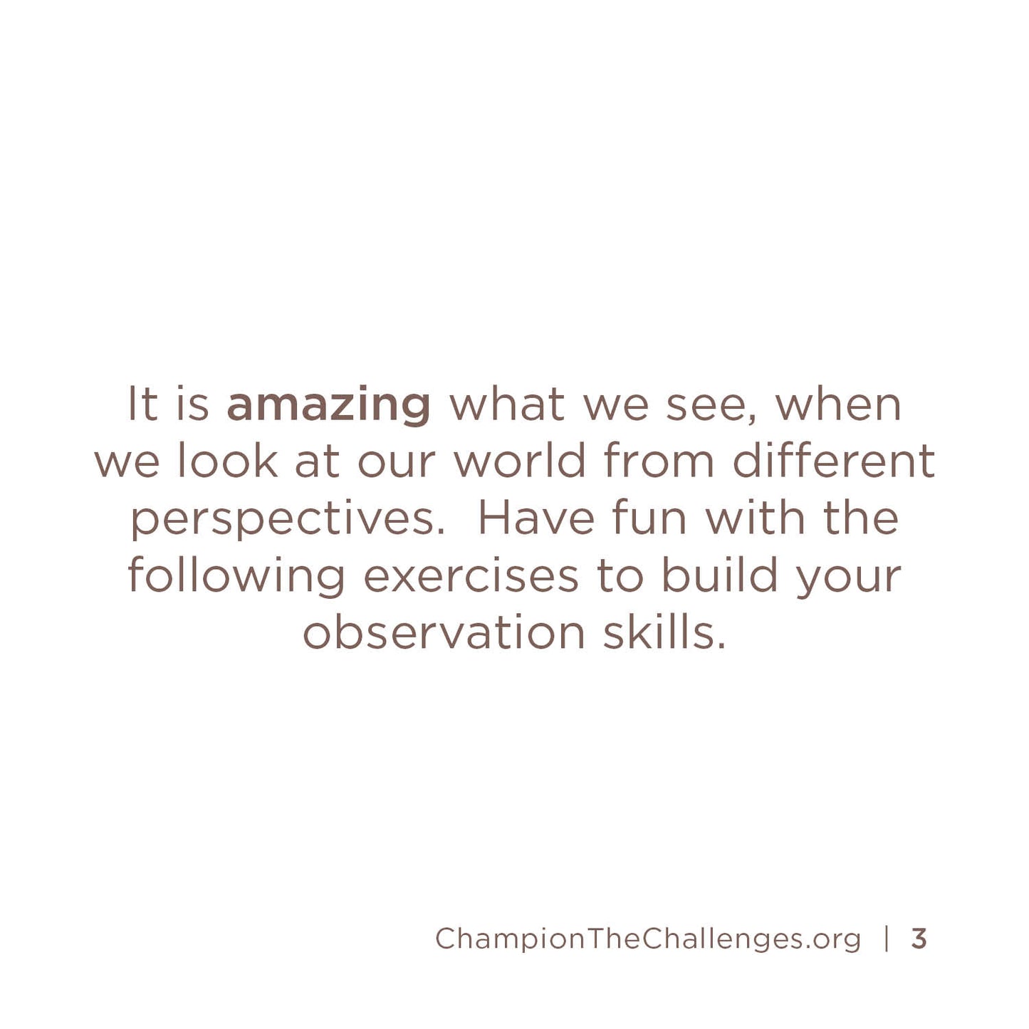 Look and See