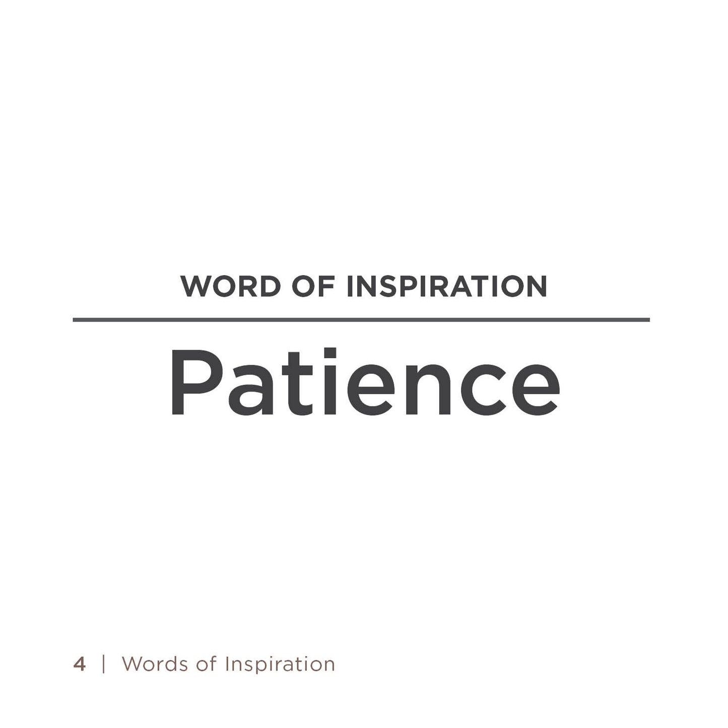 Words of Inspiration