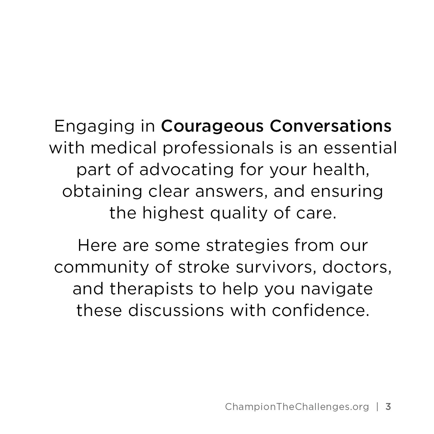 Courageous Medical Conversations